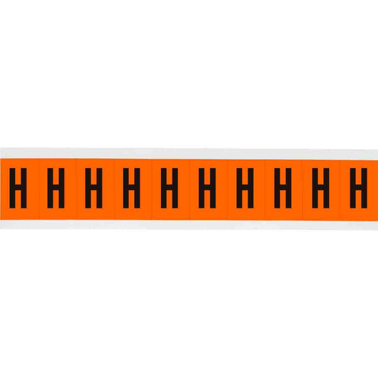 1 in Vinyl N&L Black on Orange H 10/PK
