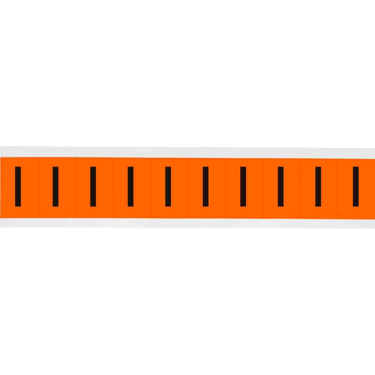 1 in Vinyl N&L Black on Orange I 10/PK