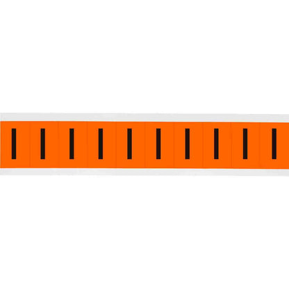 1 in Vinyl N&L Black on Orange I 10/PK