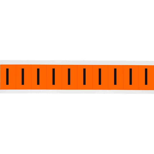 1 in Vinyl N&L Black on Orange I 10/PK