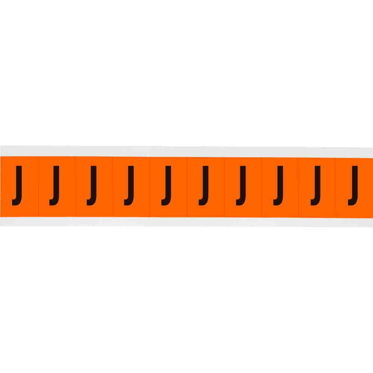 1 in Vinyl N&L Black on Orange J 10/PK