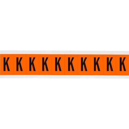 1 in Vinyl N&L Black on Orange K 10/PK