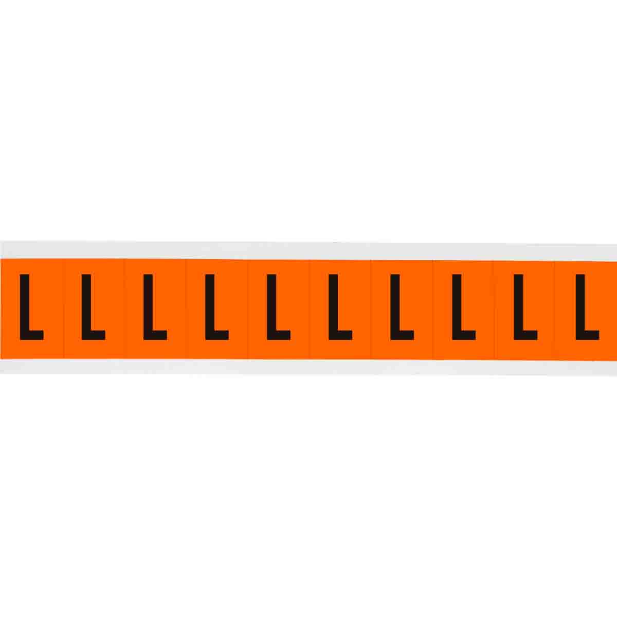 1 in Vinyl N&L Black on Orange L 10/PK