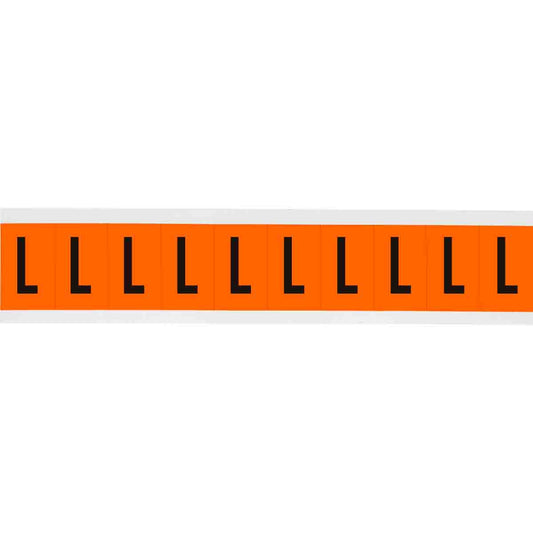 1 in Vinyl N&L Black on Orange L 10/PK