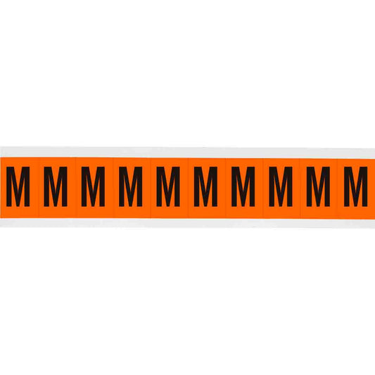 1 in Vinyl N&L Black on Orange M 10/PK
