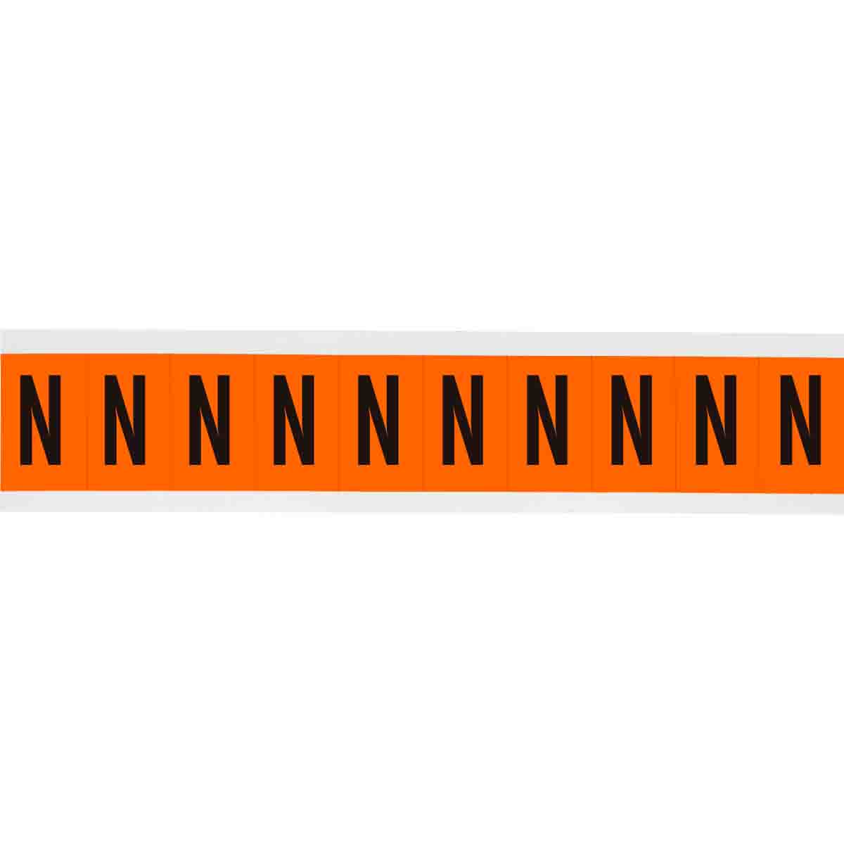 1 in Vinyl N&L Black on Orange N 10/PK