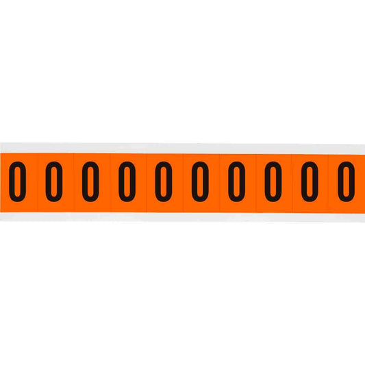 1 in Vinyl N&L Black on Orange O 10/PK