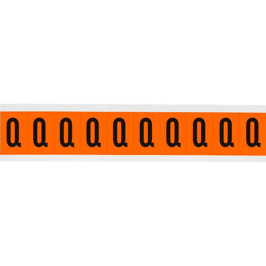 1 in Vinyl N&L Black on Orange Q 10/PK
