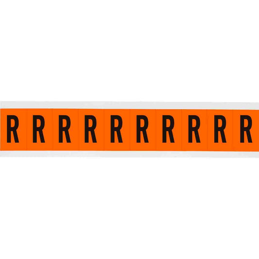 1 in Vinyl N&L Black on Orange R 10/PK