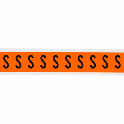 1 in Vinyl N&L Black on Orange S 10/PK