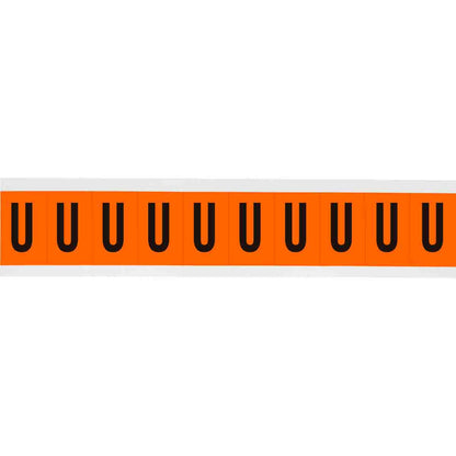 1 in Vinyl N&L Black on Orange U 10/PK