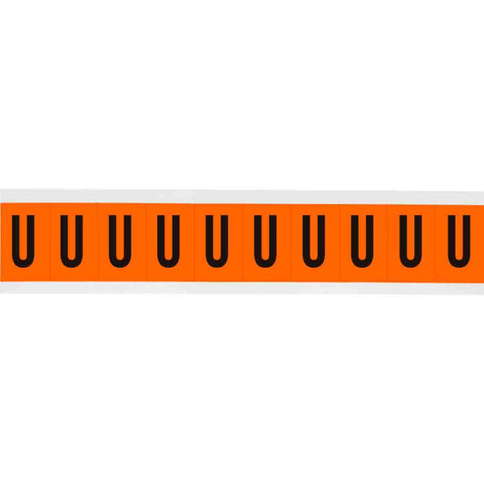 1 in Vinyl N&L Black on Orange U 10/PK