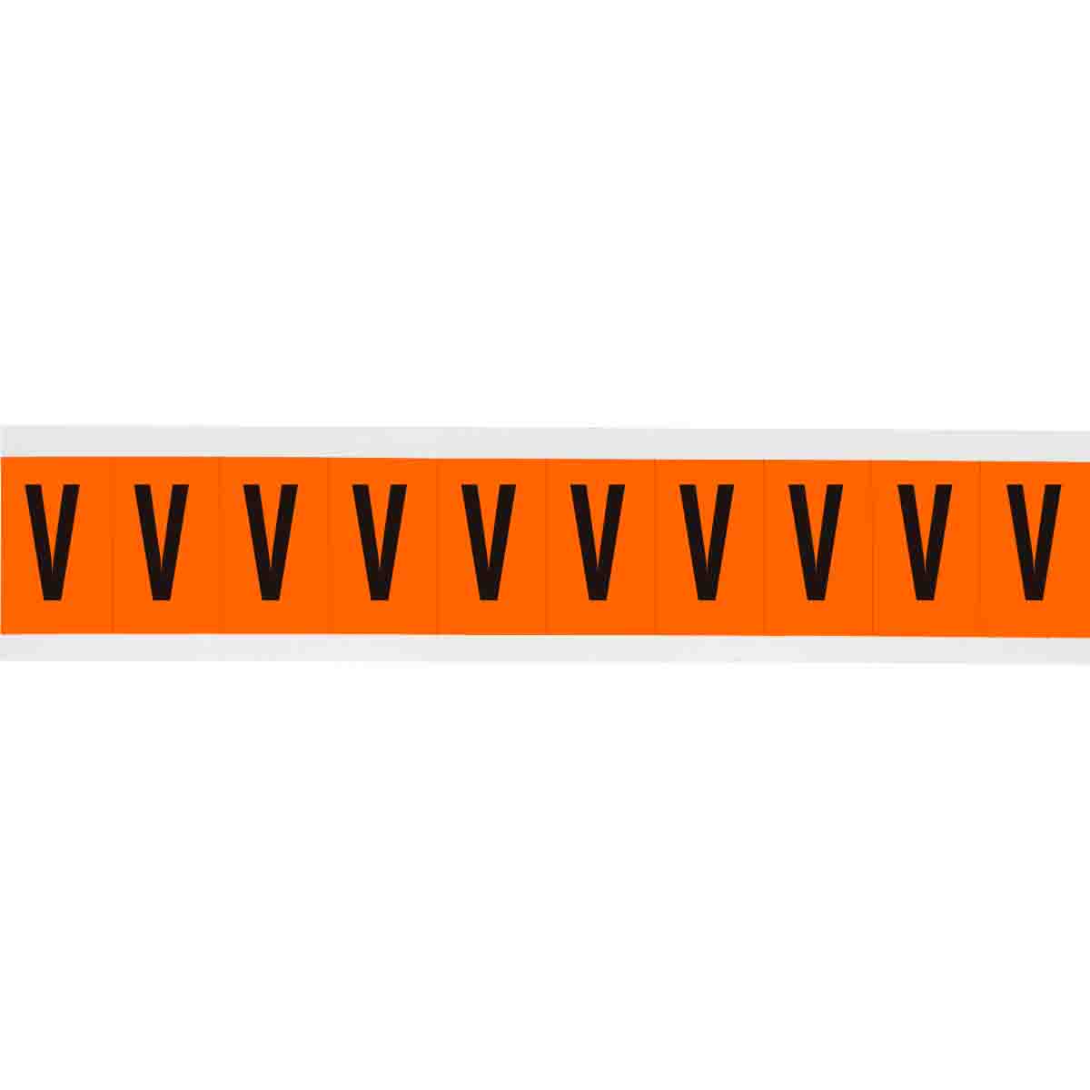 1 in Vinyl N&L Black on Orange V 10/PK