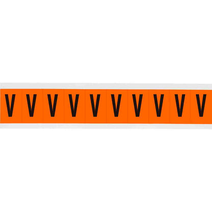 1 in Vinyl N&L Black on Orange V 10/PK