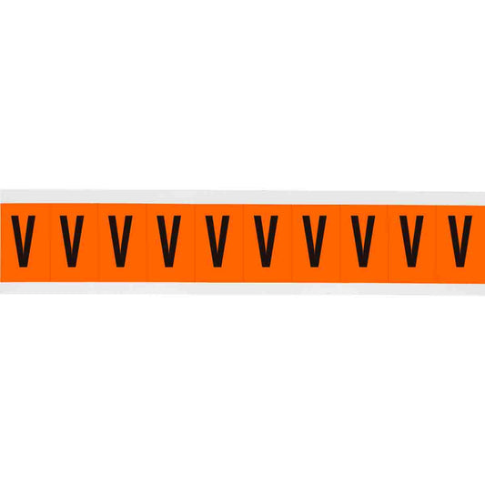 1 in Vinyl N&L Black on Orange V 10/PK