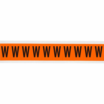 1 in Vinyl N&L Black on Orange W 10/PK