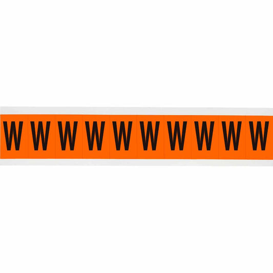 1 in Vinyl N&L Black on Orange W 10/PK
