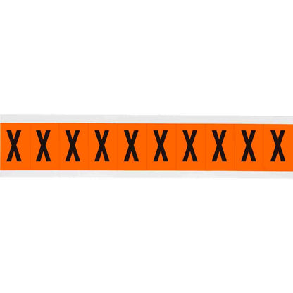 1 in Vinyl N&L Black on Orange X 10/PK