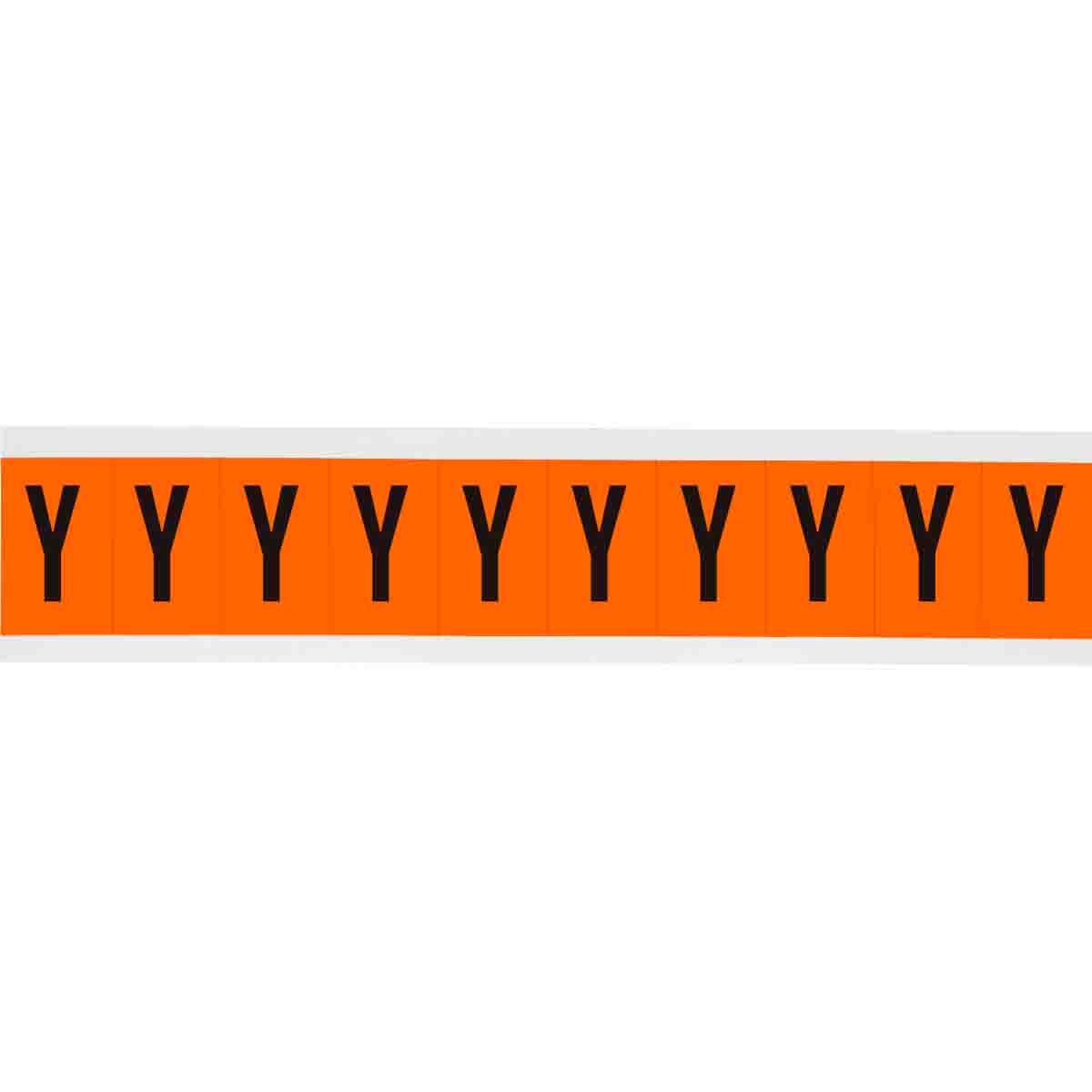 1 in Vinyl N&L Black on Orange Y 10/PK