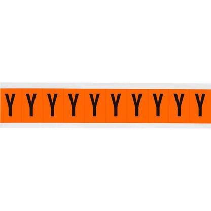 1 in Vinyl N&L Black on Orange Y 10/PK
