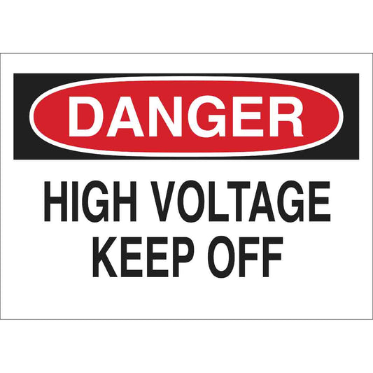 B120 10X14 ELECTRICAL HAZARD SIGN