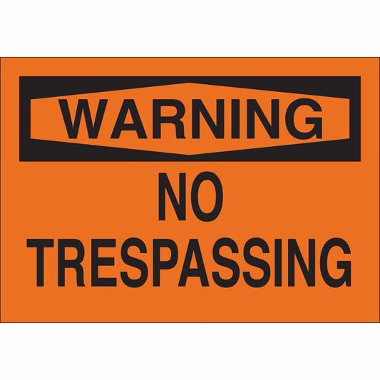 B120,WHT,10"X14,TO TRASPASSING