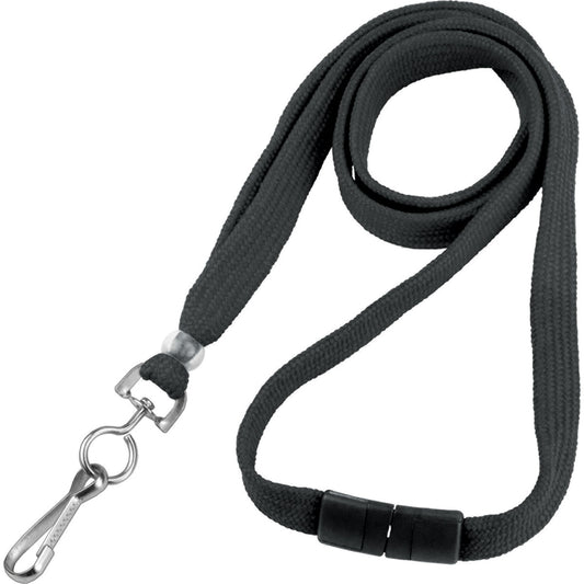 BREAKAWAY LANYARD-SWIVEL/BLACK