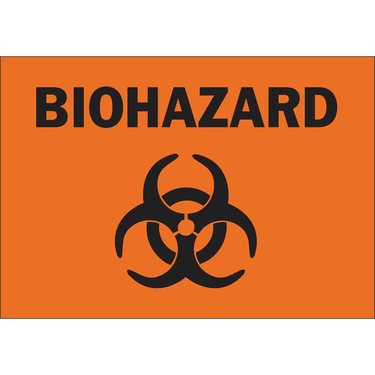 Sign 10X14 B401 BIOHAZARD