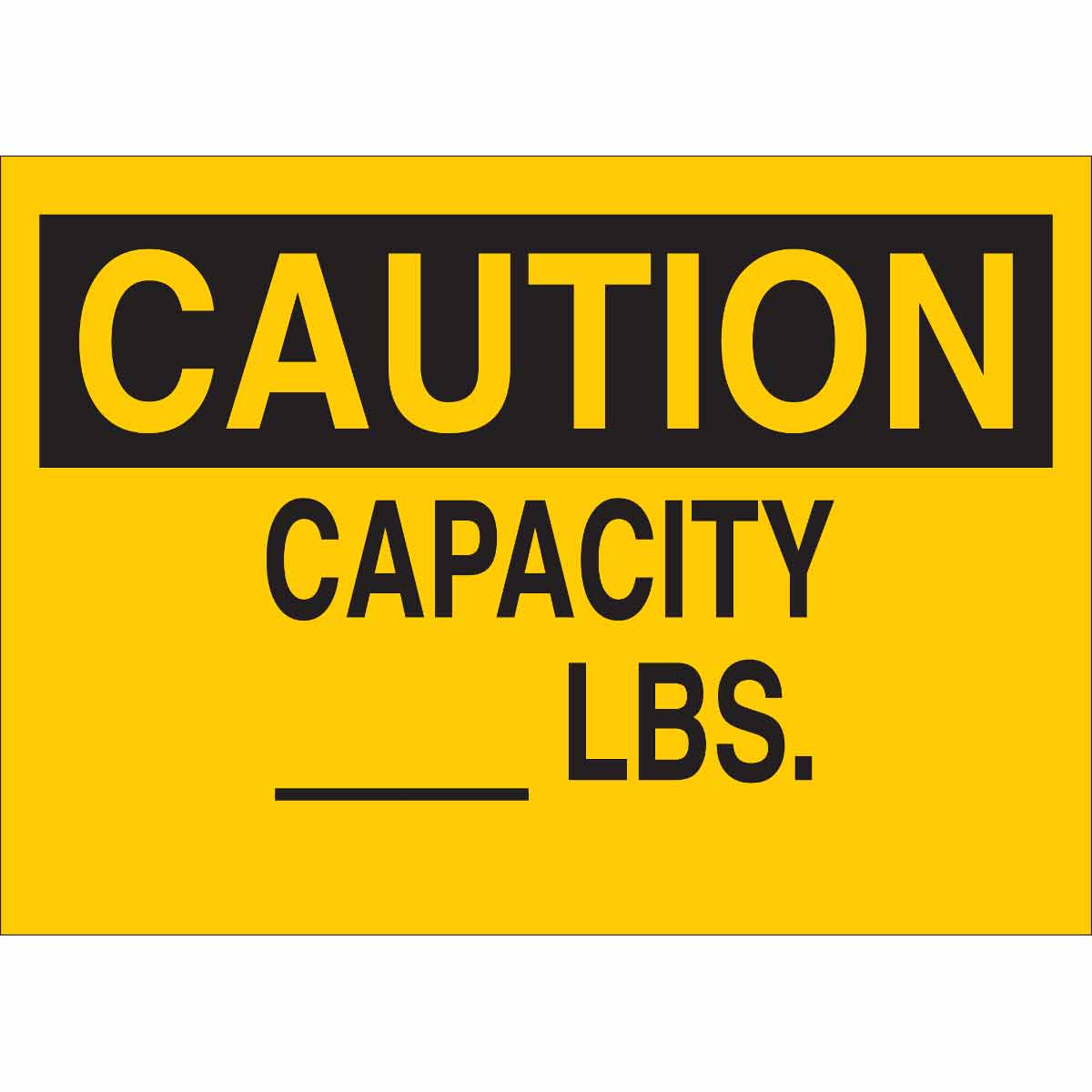 B302-10X14-YK-O-CAU-CAPACITY _____ LBS.