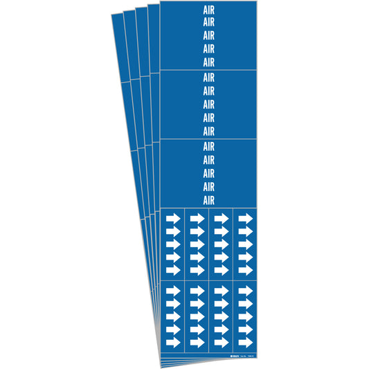 AIR Pipe Marker Style 3C WT on BL PK