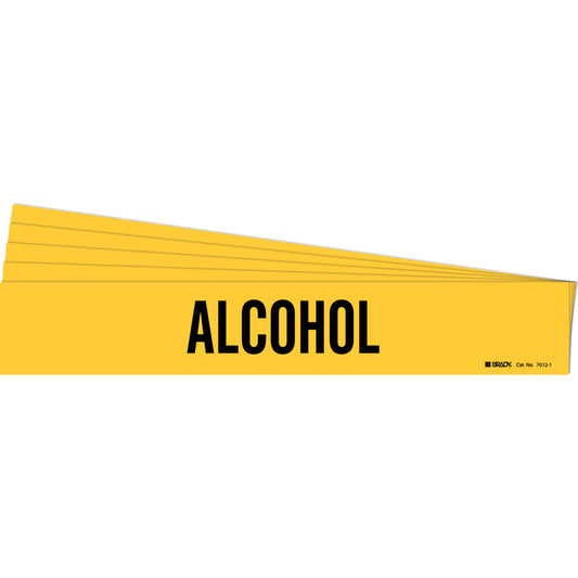 Alcohol Pipe Marker Style 1 BK on YL PK