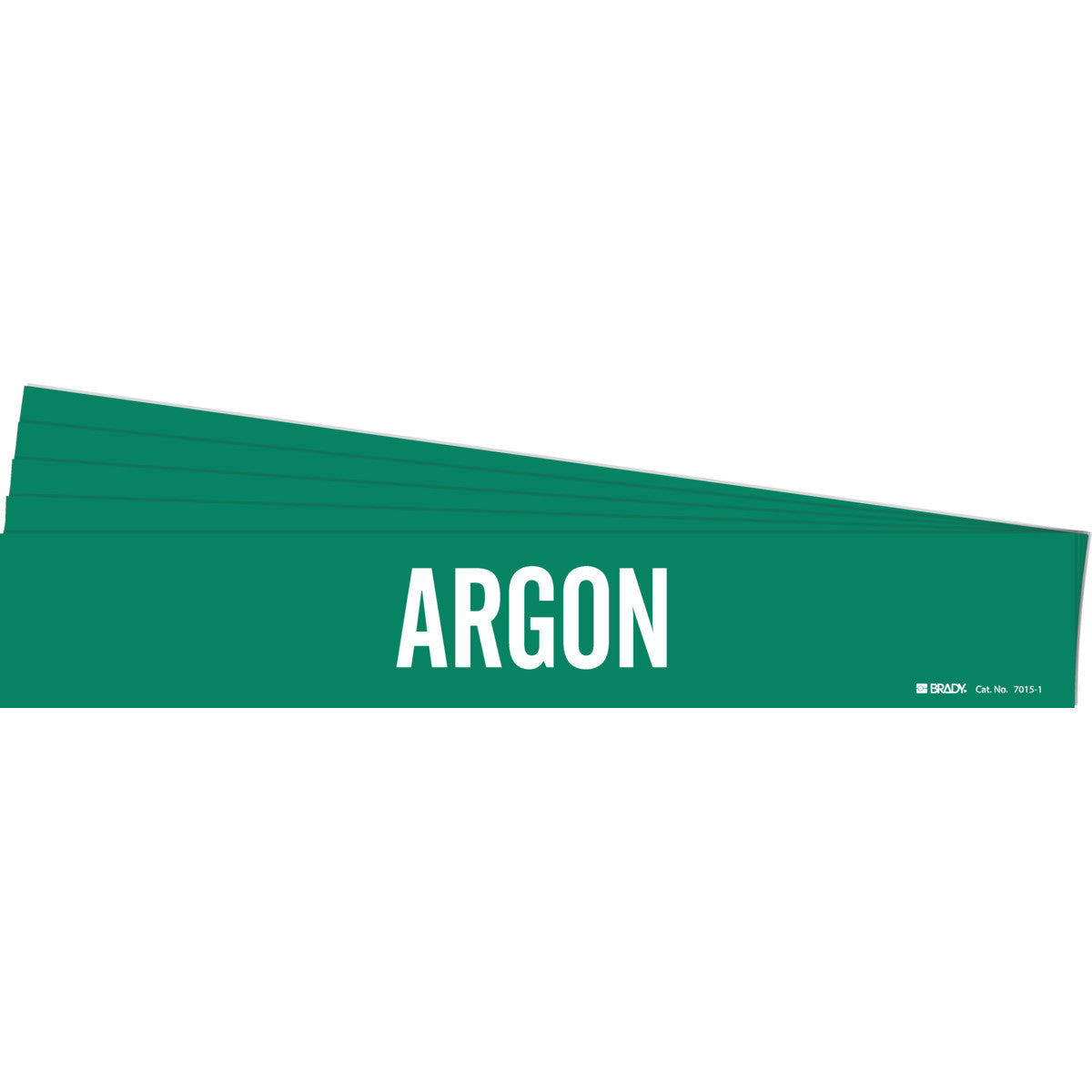 ARGON Pipe Marker Style 1 WT on GN PK