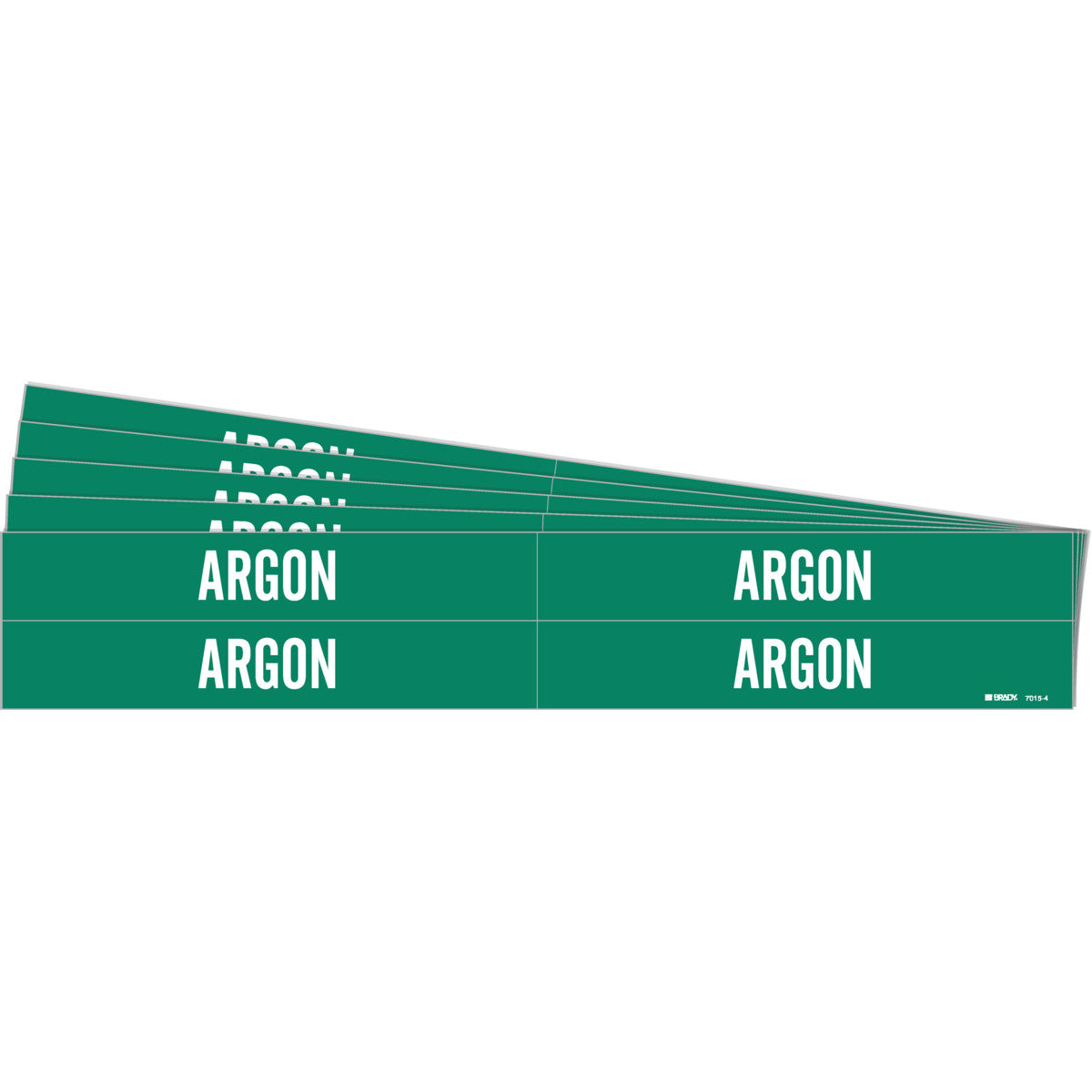 ARGON Pipe Marker Style 4 WT on GN PK