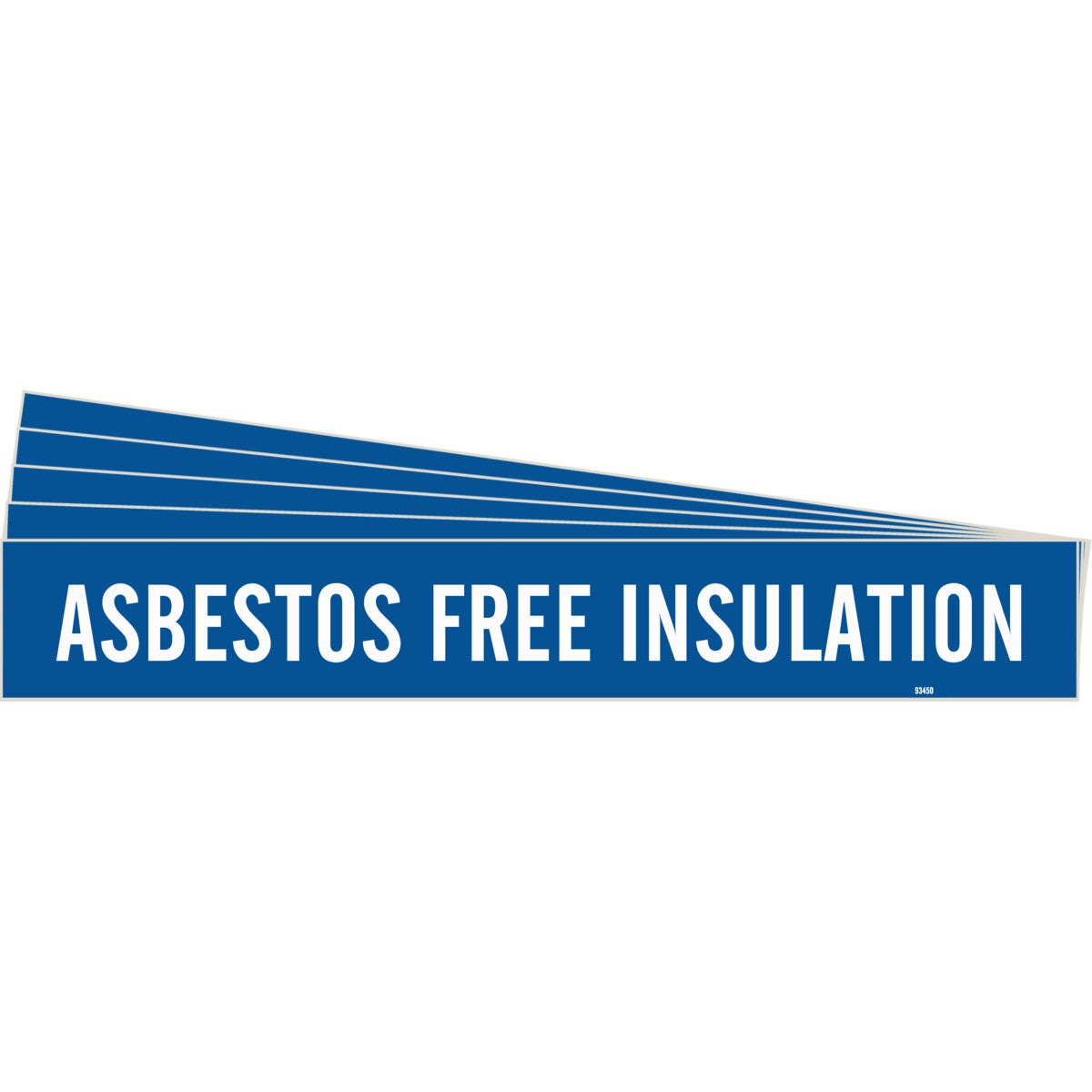 ASBESTOS FREE Pipe Mrk WT/BL PK