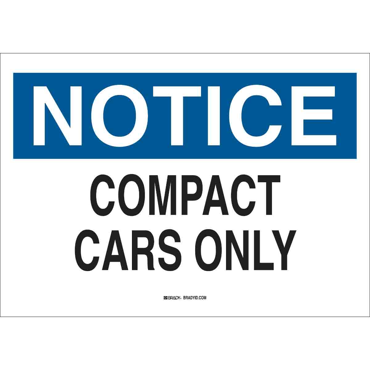 B120,10X14,BLU,BLK/WHT,COMPACT CARS ONLY