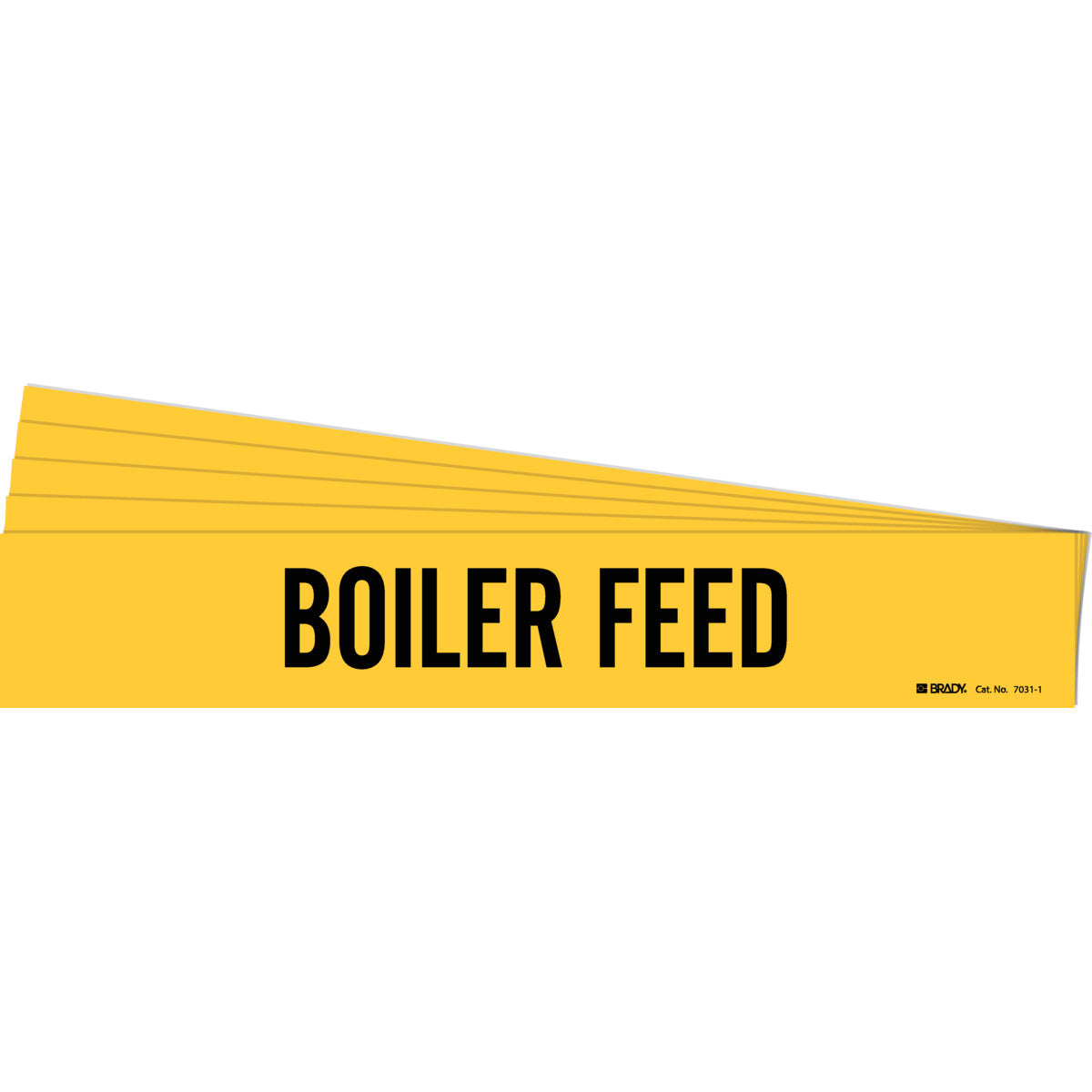 Boiler Feed Pipe Marker 1 BK on YL PK