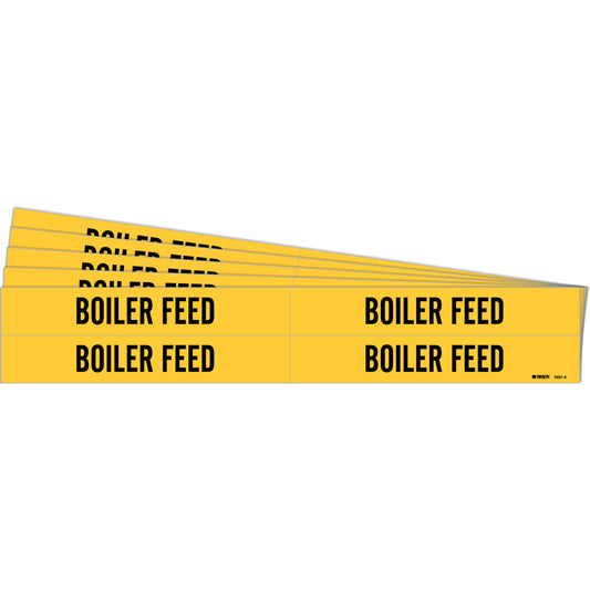 Boiler Feed Pipe Marker 4 BK on YL PK