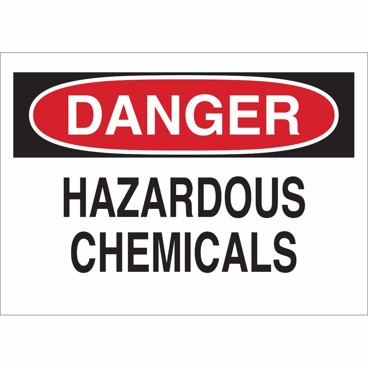 CHEM & HAZ MATERIAL SIGN (5) HAZARDOUS..