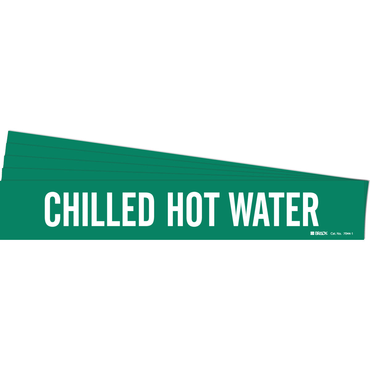 Chilled Hot Water Pipe Marker WT/GN PK