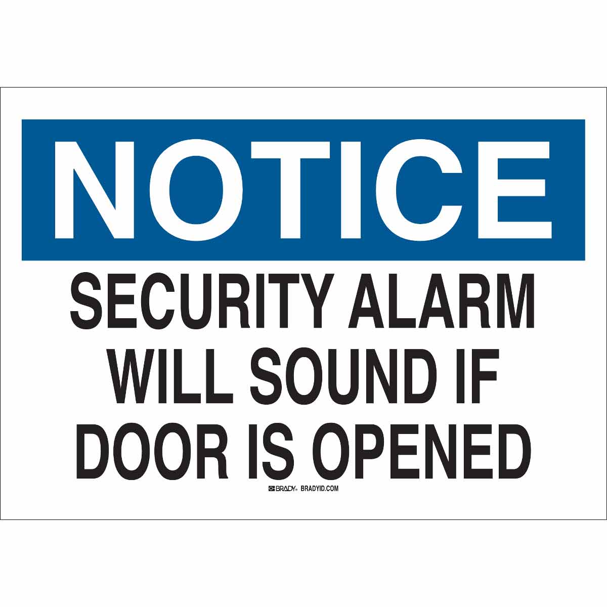 B302-10X14-WK-O-NOT-SECURITY ALARM WILL