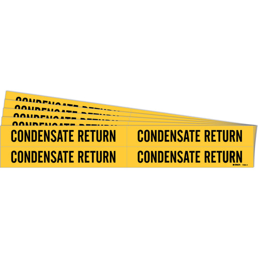 Condensate Return Pipe Marker 4 BK/YL PK