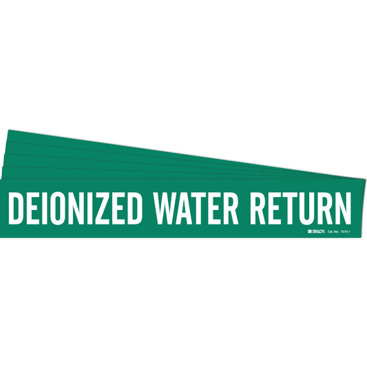 DEIONOZED WATER RETURN Pipe Mrk WT/GN PK