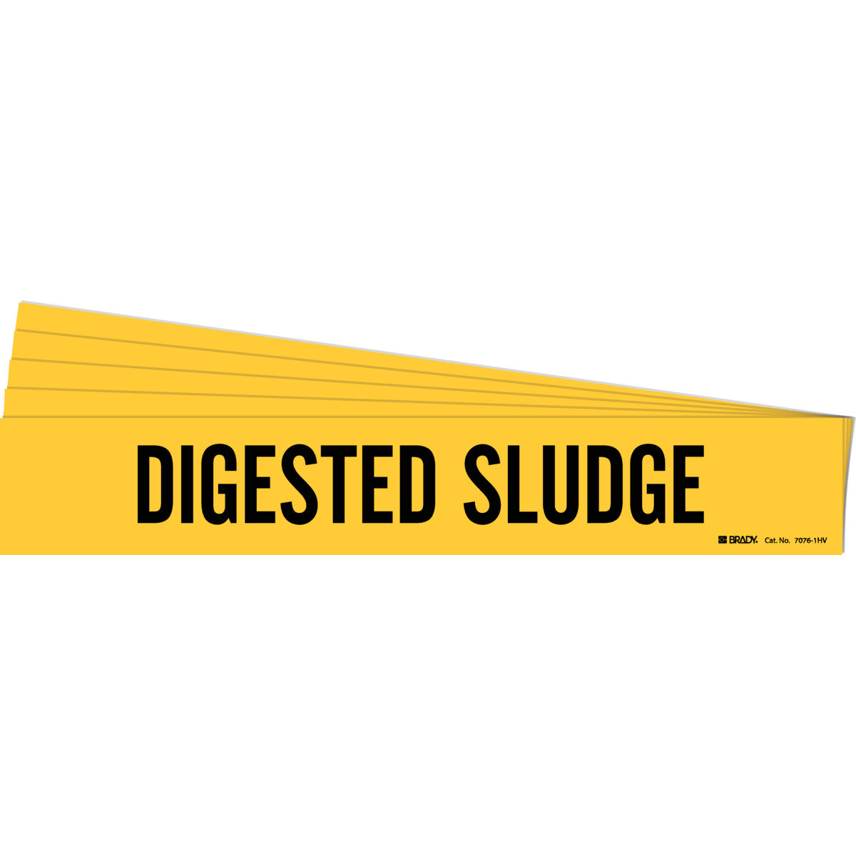 Digested Sludge Pipe Marker 1HV BK/YL PK