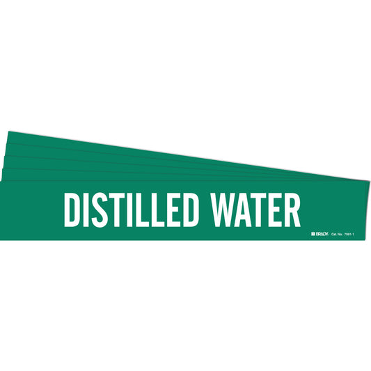 Distilled Water Pipe Marker WT/GN PK