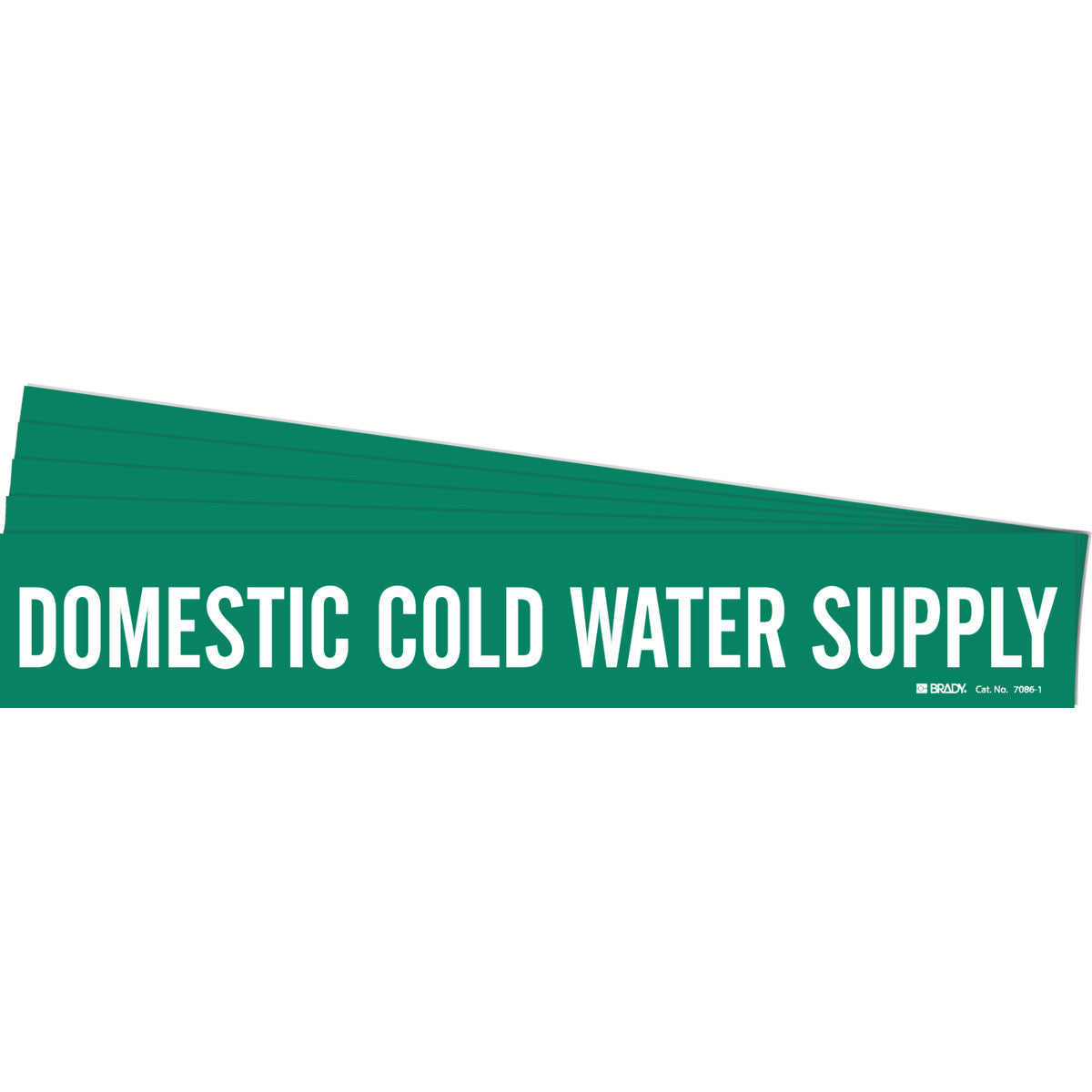 Pipe Mk DOMESTIC COLD WATER Sup WT/GN PK