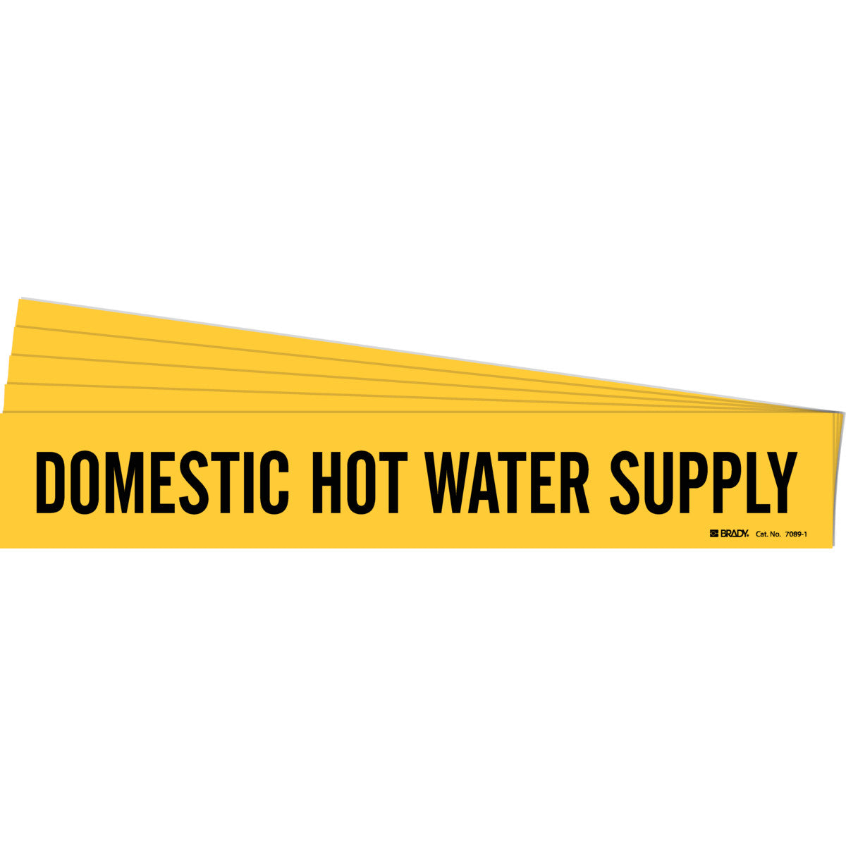 Domestic Hot Water Sup Pipe Mrk BK/YL PK