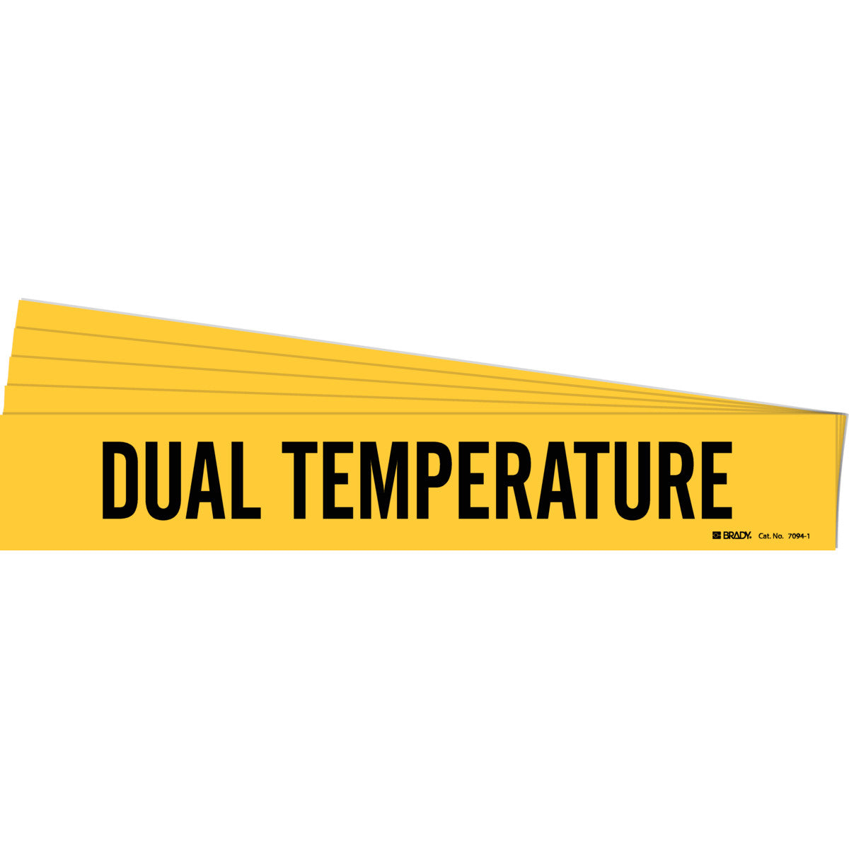 Dual Temperature Pipe Marker BK/YL PK