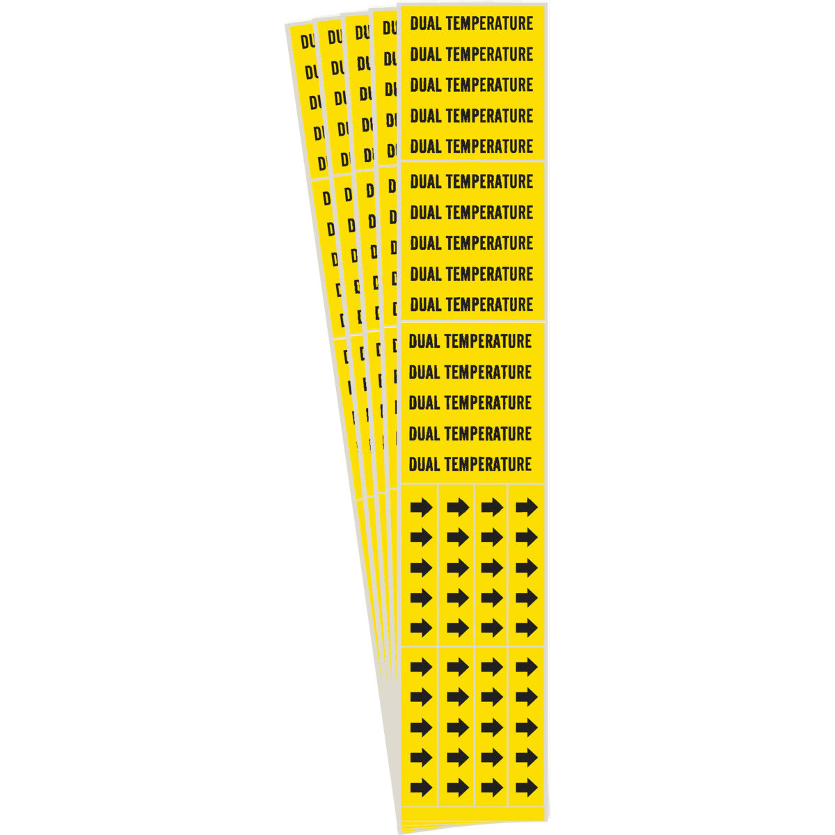 Dual Temperature Pipe Marker 3C BK/YL PK