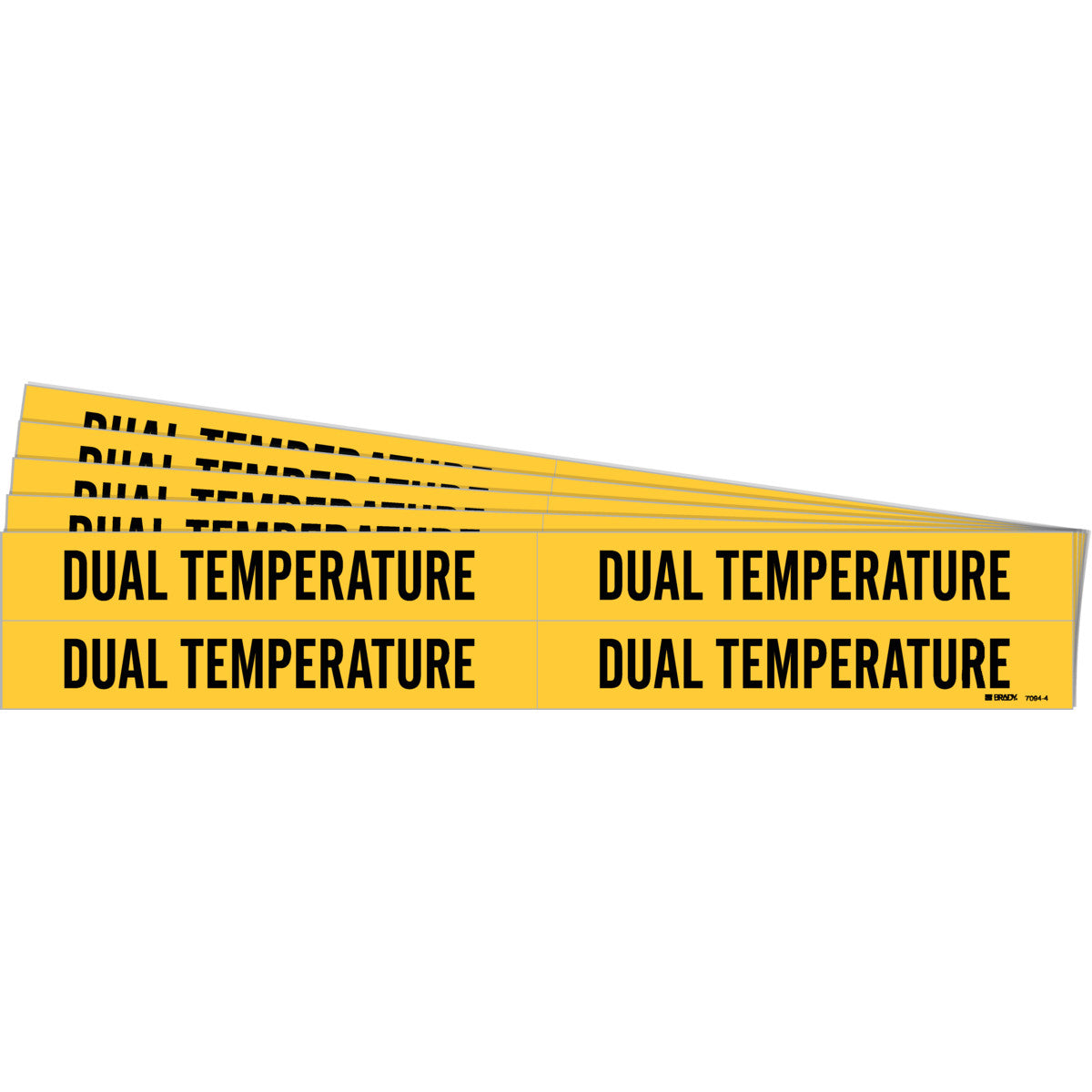 Dual Temperature Pipe Marker 4 BK/YL PK