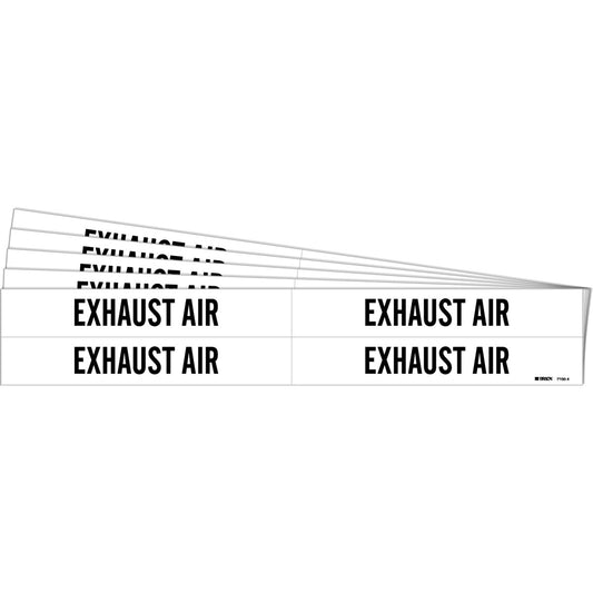 EXHAUST AIR Pipe Marker 4 BK on WT PK